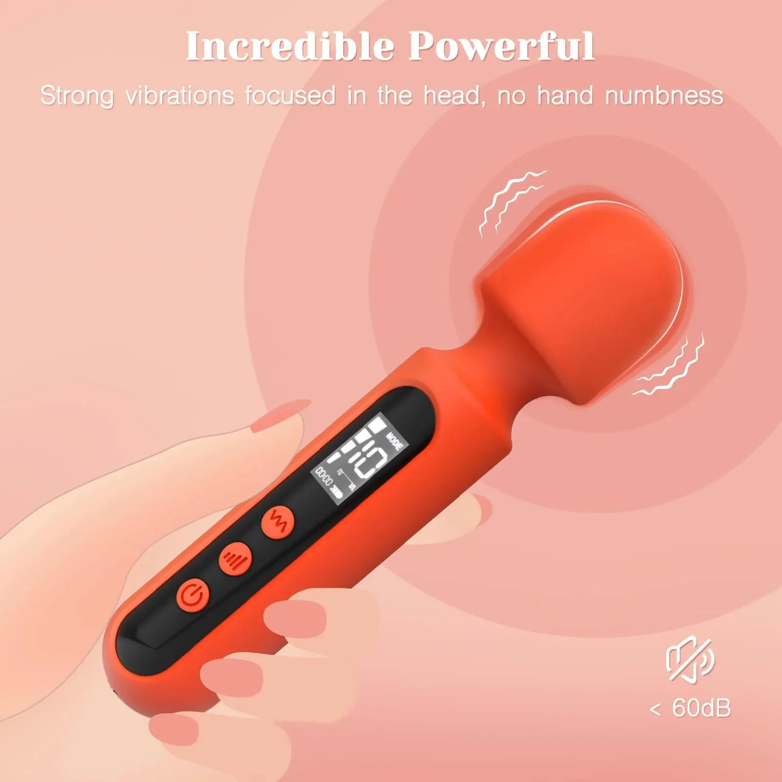 USB Rechargeable Mulheres Vibradoras G Spot Glans Clitoral Stimulator LCD Display Passion Wand Massager Vibrator Kits for Women
