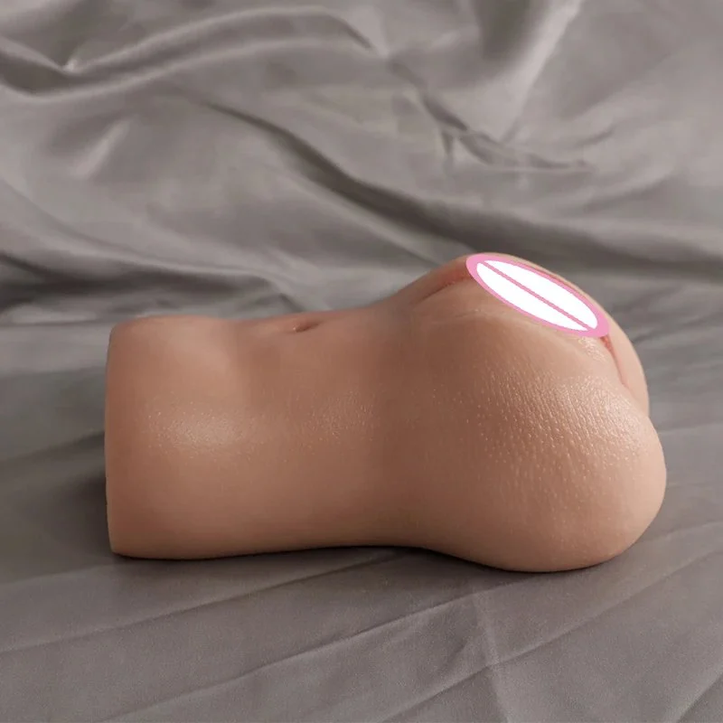 Simulation Dual Channel Male Masturbator Experience Realistic Silicone Material Sex Toys Wrapped Feeling Masturbator