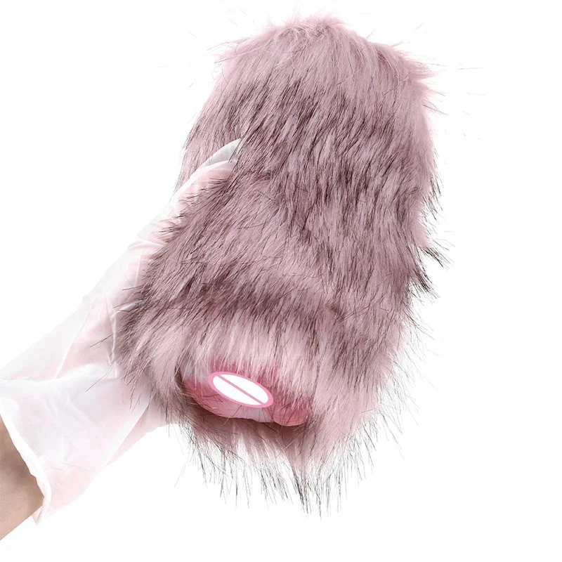 Male Dog Cup Silicone Masturbator Suction Cup Toy Soft Realistic Stimulation Pocket Masturbator for Adults
