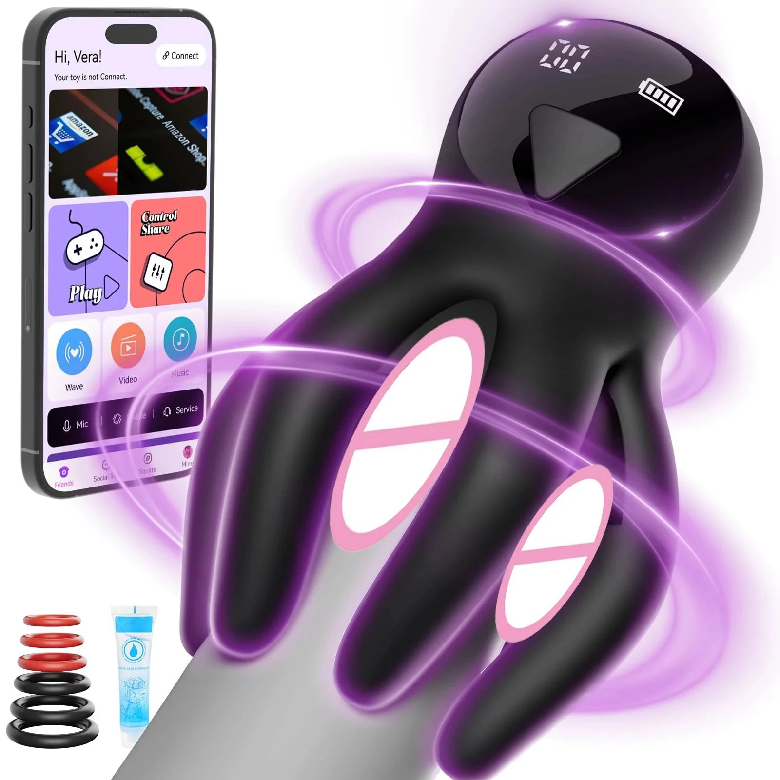 Male Masturbator Penis Vibrator for Men 10 Vibration Stimulation Prolong Endurance Adult Toy