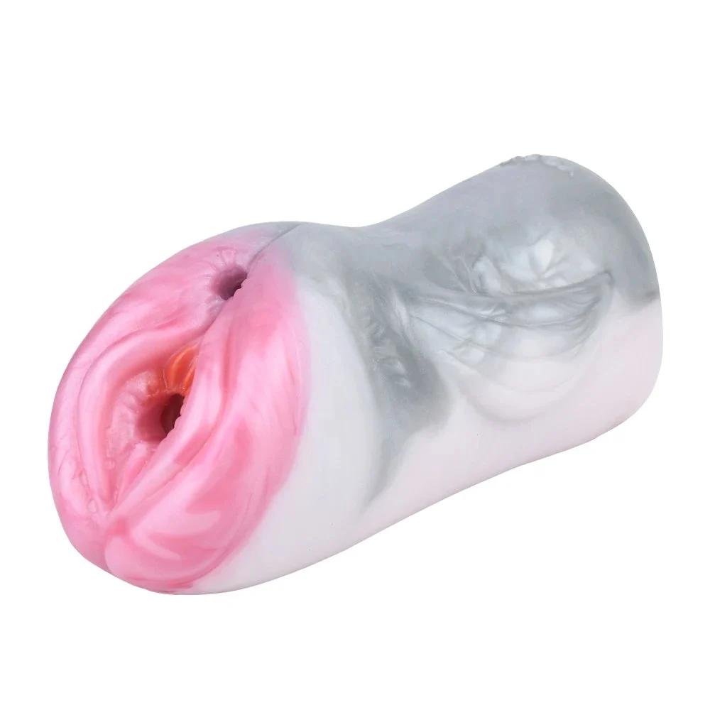 Soft Silicone Male Masturbation Cup Dolphin Artificial Vaginal Erotic Adult Male Vibration Masturbator Penis Trainer