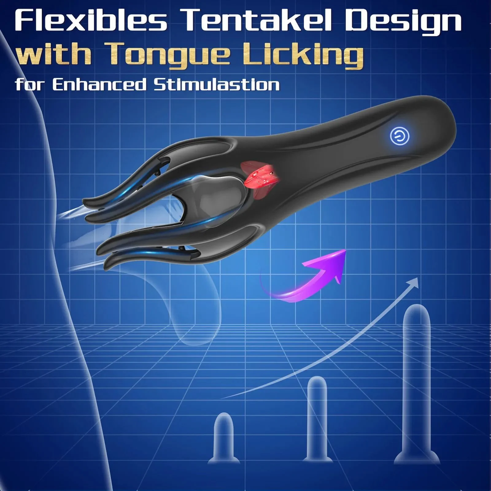 Male Masturbator TPE Realistic Penis Vibrator Tongue Licking Soft Texture Waterproof Adult Sex Toy for Men Home Travel