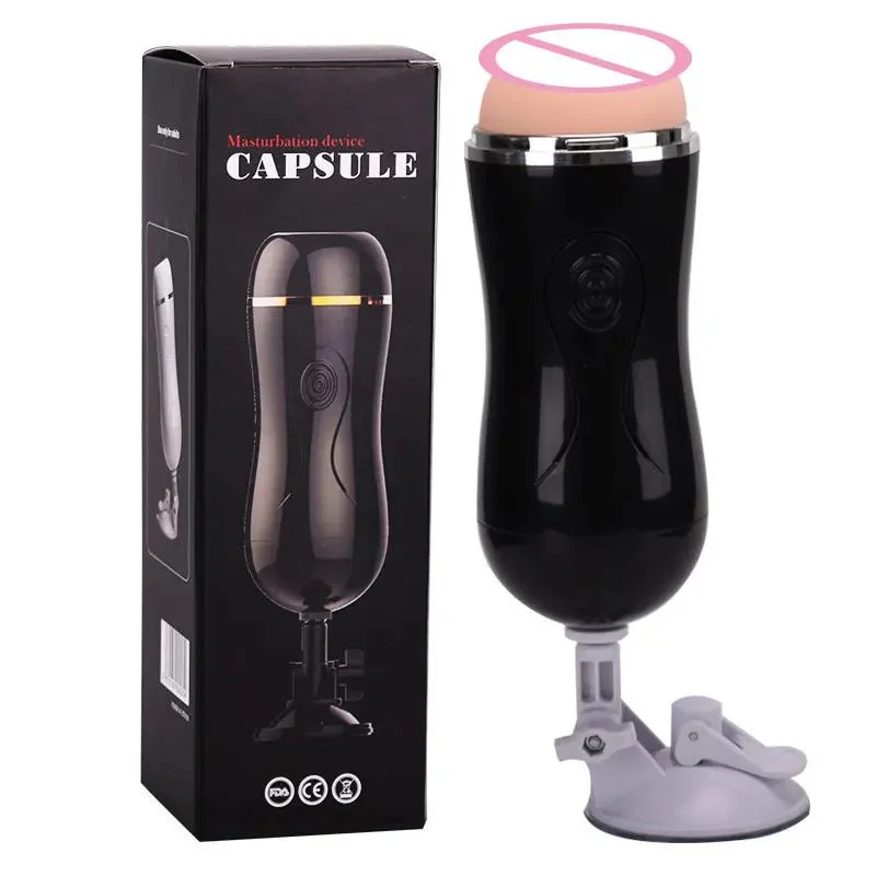 Male Masturbator with Suction Cup Aircraft Cup Sex Toys for Male Masturbation