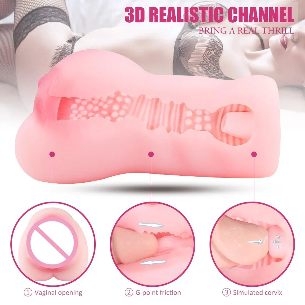Realistic Silicone Mold Men's Masturbator Cup Men's Male Masturbator