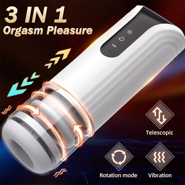 Sex Toys for Men Masturbating Vibrator Automatic Telescopic Rotation Male Masturbation Aircraft Cup
