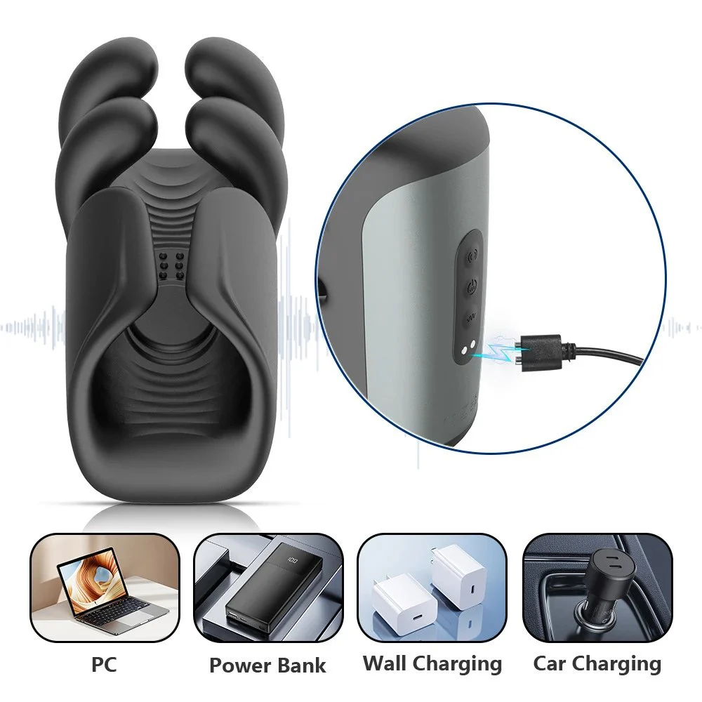 Rechargeable 10 Frequency Men Masturbation Toys Training Penis Vibrator Sex Toys Men