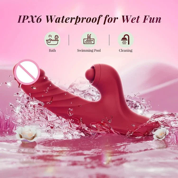 Consolador Vibrator Thrusting Dildo for Women Vibration Flapping Heating Rabbit Vibrators Adult Sex Toy for Women and Couple