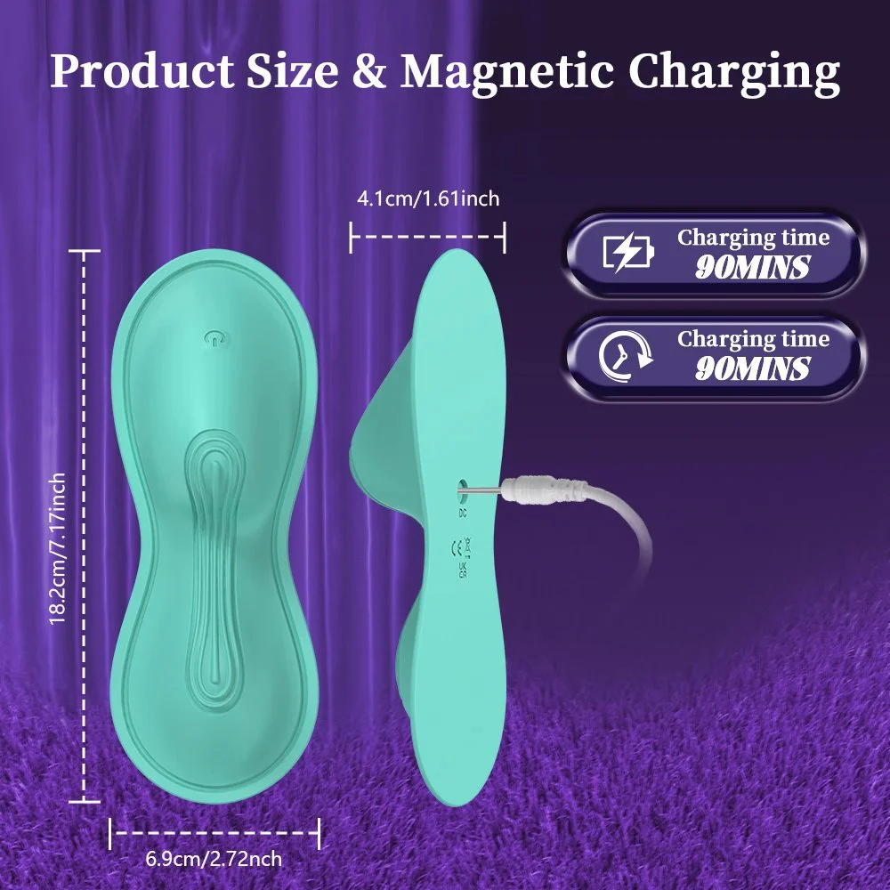 USB Rechargeable Vaginal Clitoral G-spot Stimulation App Control Mini Ultra Thin Sit and Ride Cushion Vibrator Sex Toy for Women