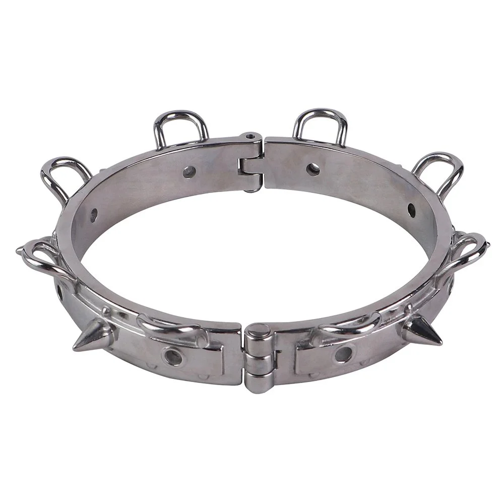 Sex Tools Metal Collar for Man Woman Bondage Restraint Adult Fetish Games Set Cosplay Slave Training Sex Toys Couple