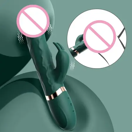 Female Adult Sex Toy Clitoral Stimulation Masturbation Dildo Double Headed Rabbit Vibrator