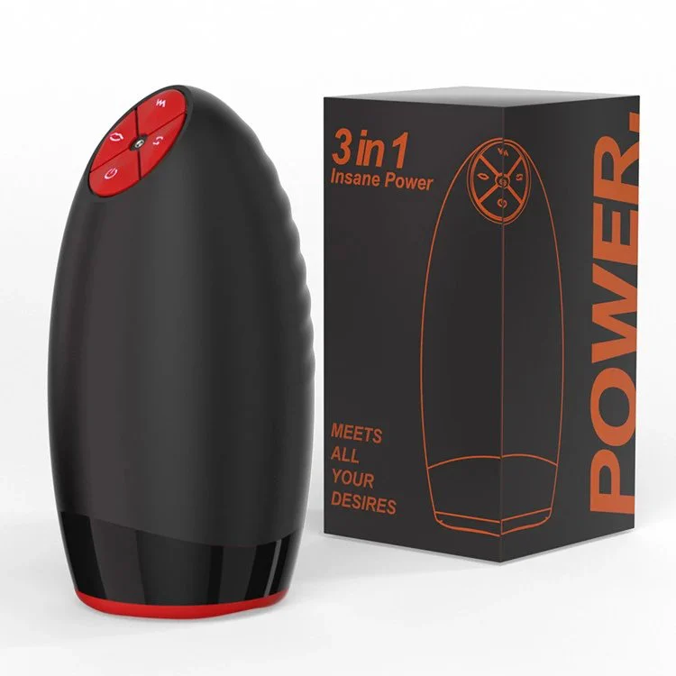USB Silicone Male Masturbation Device Rotating Penis Massage Sex Toys for Men