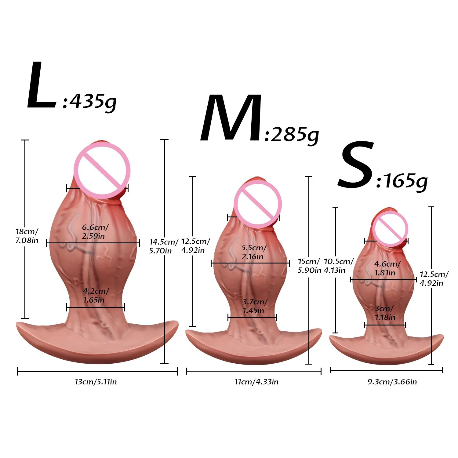 Soft Realistic Anal Dilation Dildo Wearable Plug Liquid Silicone Waterproof Butt Plug for Women Men G-Spot Prostate