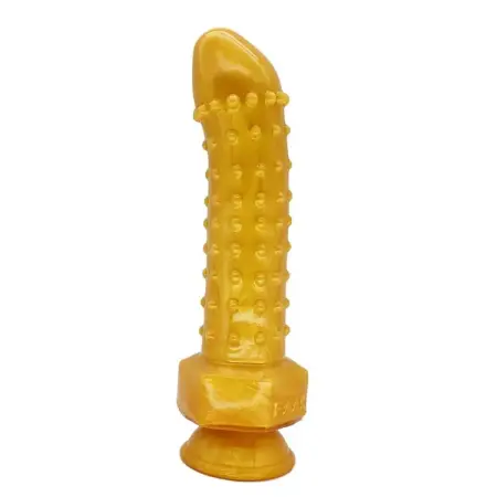 Stimulate Bumpy Texture 8.67 Red Gold Dildo Anal Sex Toys Big Plug Anal Butt Plug Silicone for Men Women