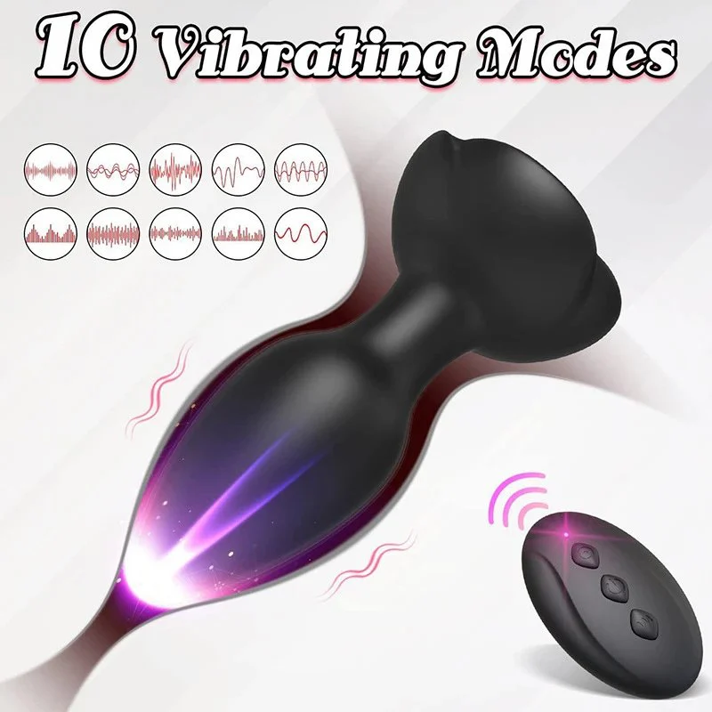 Soft Silicone Vagina Anal Plug Toy Masturbator Remote Control Small Anal Butt Sex Toy for Women Vibrator