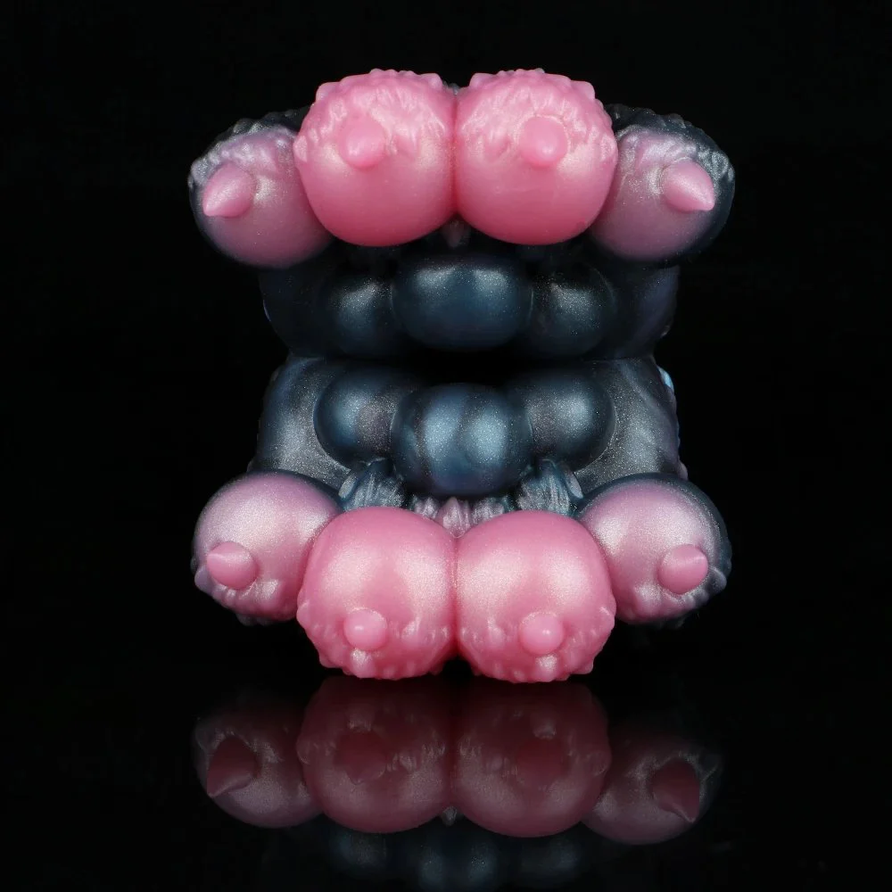 Soft Silicone Creature-Inspired Male Masturbator with Detailed Stimulating Tunnel Masturbator for Men