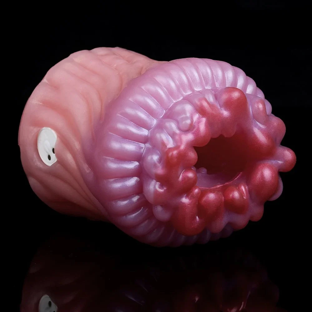 Soft Silicone Glans Vibration Trainer Penis Massage Fantasy Alien Adult Sex Toys for Men Masturbating