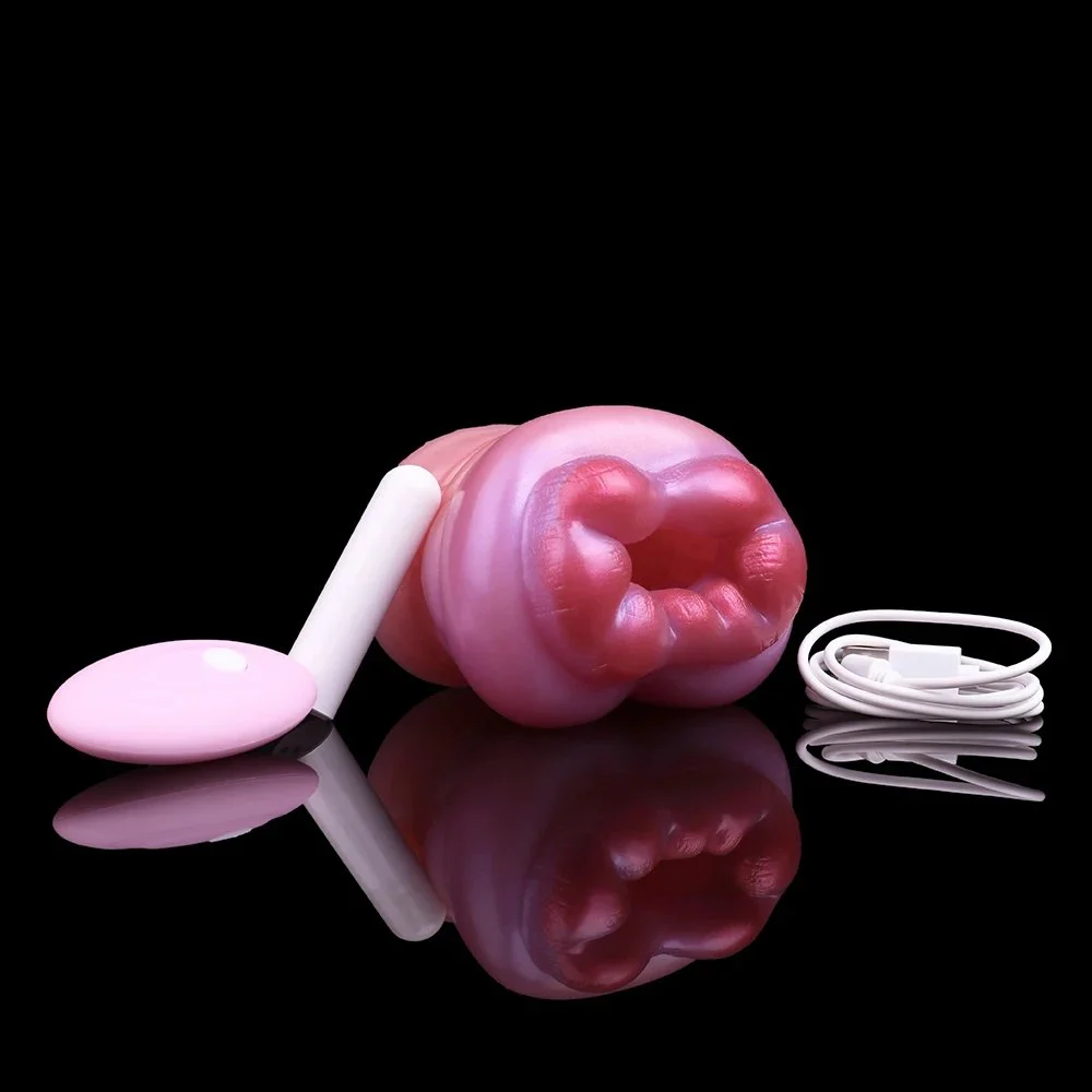 Vibration Control Male Masturbator Adult Sex Machine Soft Silicone Penis Training Fantasy Alien Male Masturbation Sex Toys