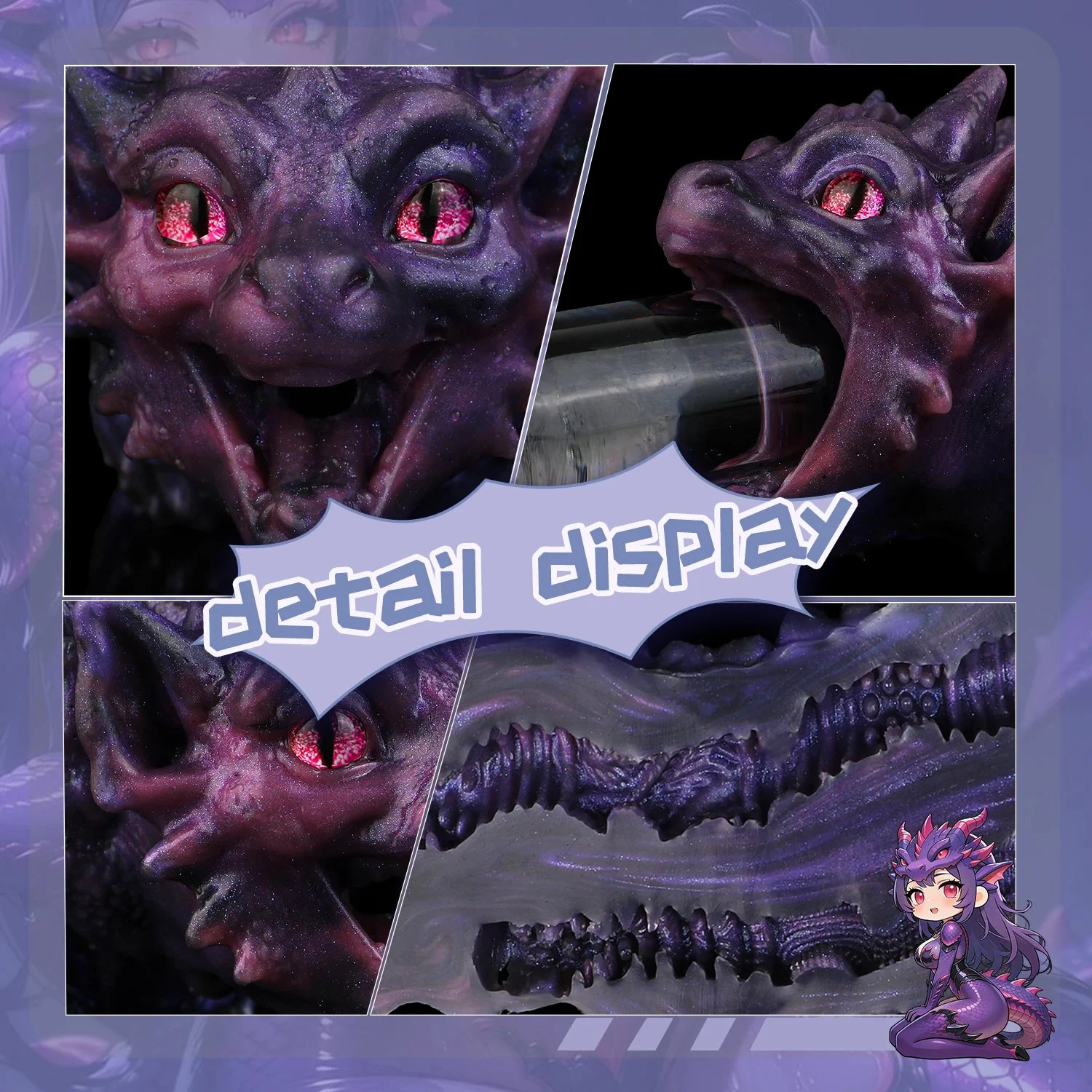 Void Dragon . Dual-channel Silicone Male Masturbator That Effectively Massages the Penis a Realistic 18+ Sex Toy