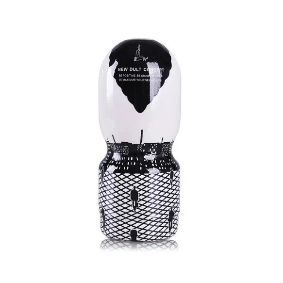 Training Crystal Cup Adult Sex Toy TPE Soft Transparent Male Sucking Vibrating Masturbator Sex Toy Cup for Men