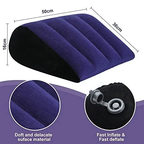 Adult Toys Sex Pillow Triangle Inflatable Ramp Furniture for Couples Helps with Deeper Positioning