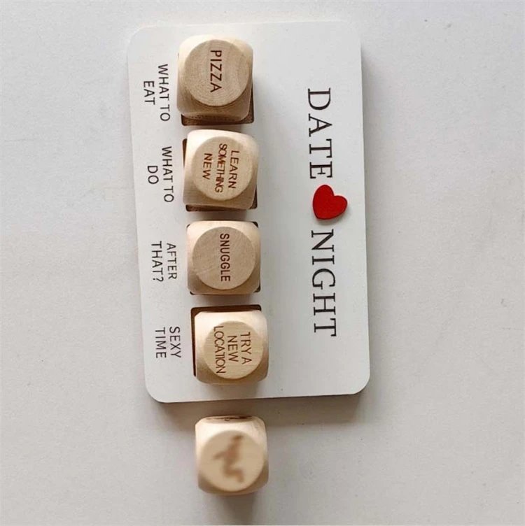 Adult Sex Toys Wooden Dice Set Romantic Fun Games Cube Date Night Dice for Couples