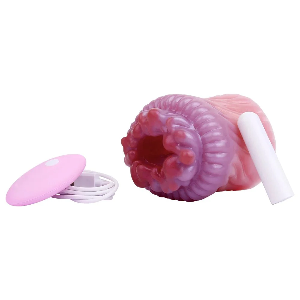Soft Silicone Male Masturbator Vibrating Penis Trainer Sex Toys for Men Fantasy One Hole Realistic Vagina Glans Exerciser