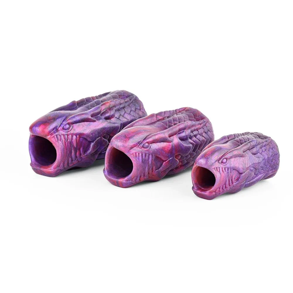 Phantom Sleeve Couple Sex Reusable Penis Extender Penis Sleeve Anal Plug for Men Women