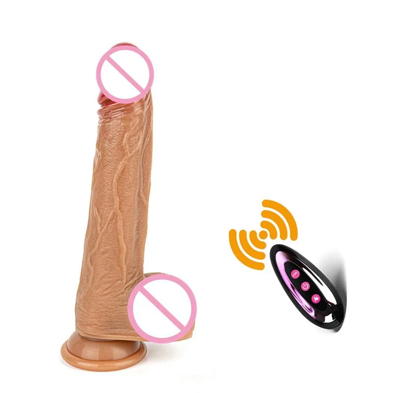 10 Frequency USB Thrusting Rotation Realistic Silicone Vibrating Dildo Vibrator Woman Sex Toys