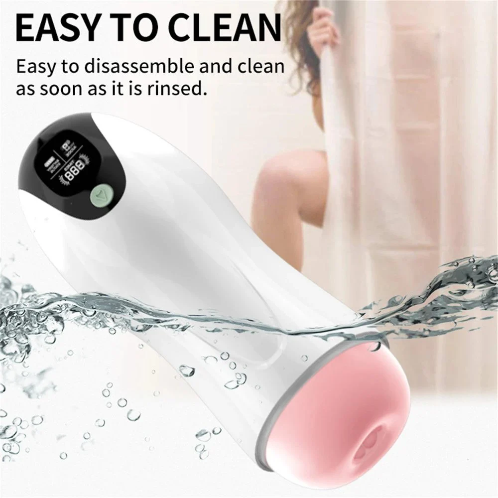 Smart Counting Silicone Male Masturbating Sexy Adult Products Machines Sucking Sound Vibrating Masturbation