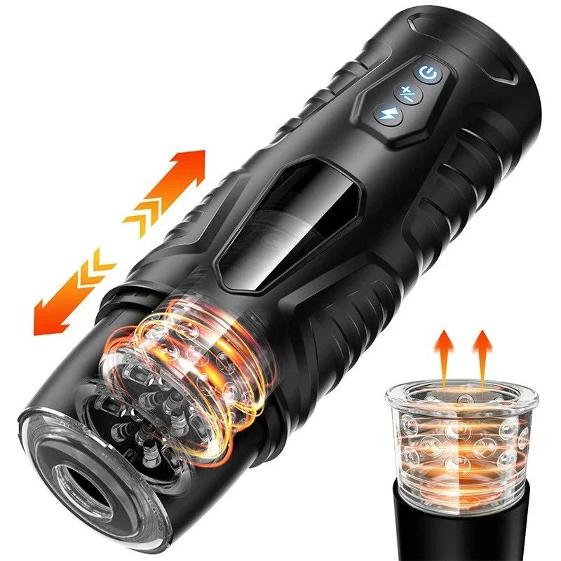 Automatic Suction Vibrator Realistic Artificial Vagina Masturbating Adult Sex Toys Male Masturbator Cup