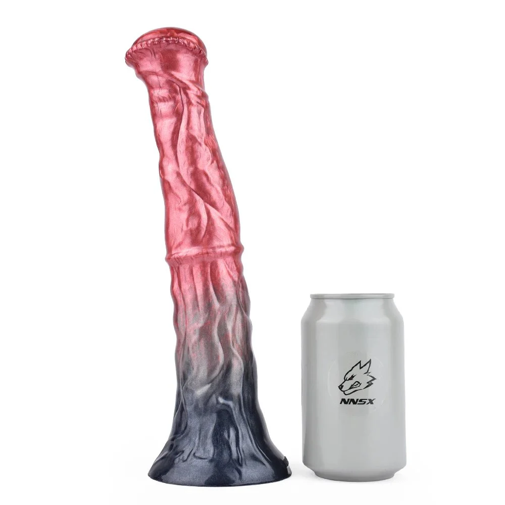 12 Inches Fantasy Horse Dildo Realistic Horse Dildo Silicone Fantasy Animal Penis Sucker Adult Sex Couple Masturbator