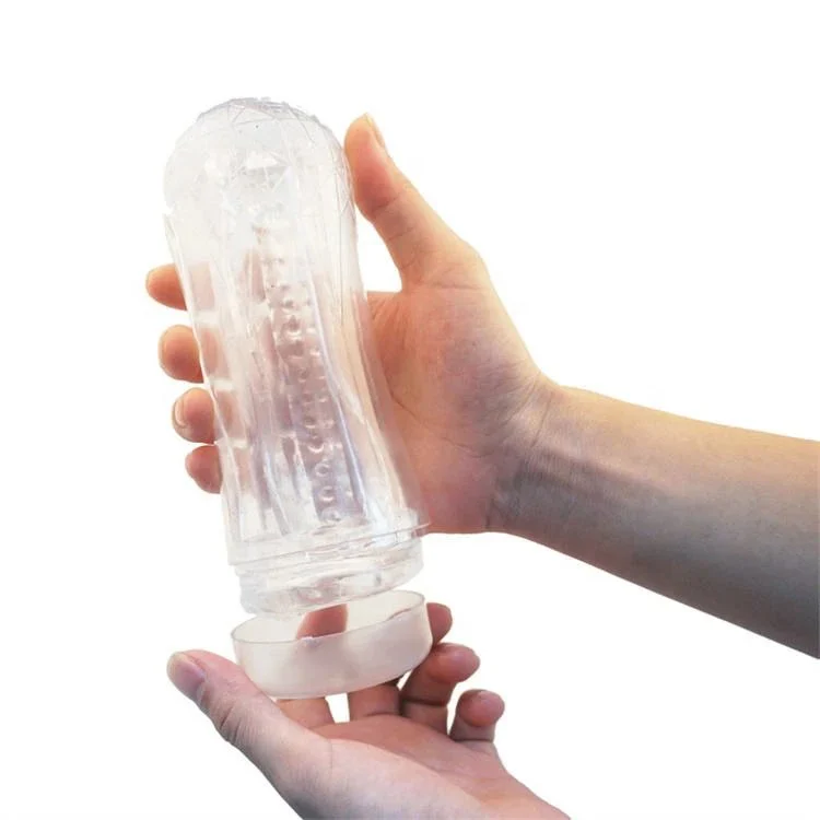Soft Pocket Pussy Male Masturbation Cup Sex Toys Transparent Masturbator Cup