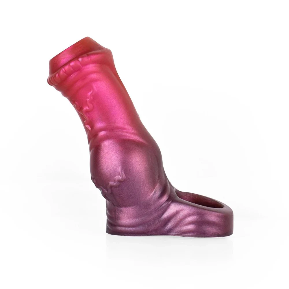 Platinum Liquid Silicone Reusable Penis Sleeve Flexible Glans Penis Enlarger Extender Best Funny Delay Condom