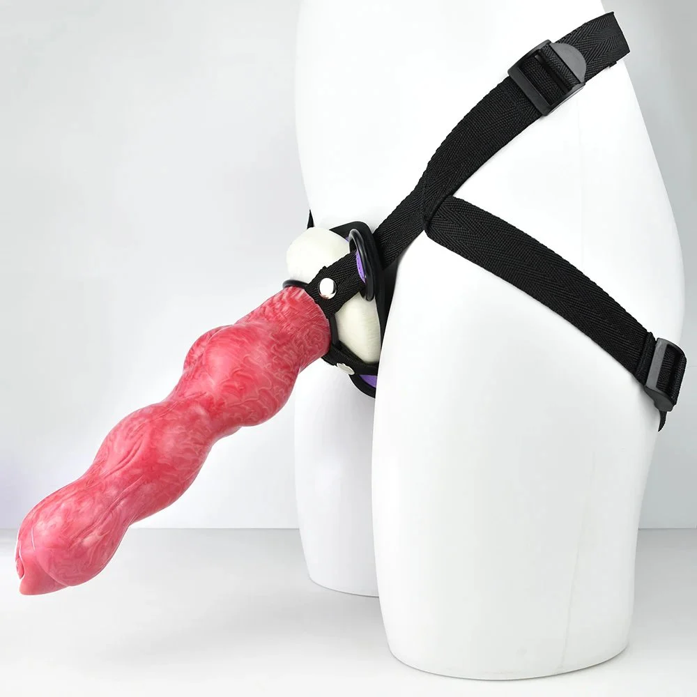 10.43 Inch Huge Adult Sex Toys Silicone Dildo Strap Penis Chastity Belt with Anal Plug