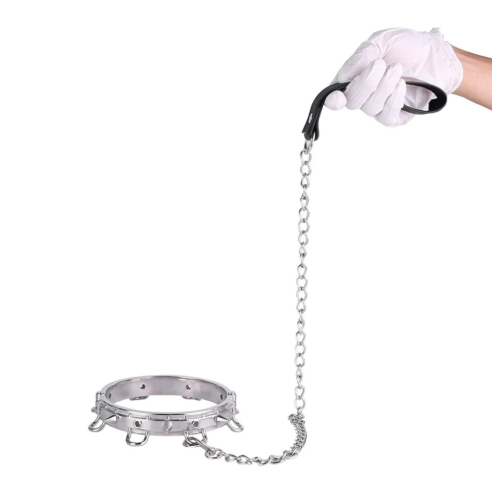 Sex Tools Metal Collar for Man Woman Bondage Restraint Adult Fetish Games Set Cosplay Slave Training Sex Toys Couple
