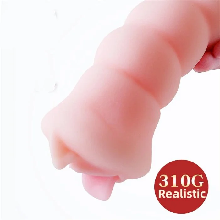 Soft TPE Male Masturbation Sex Toys Vibration Stroker Airplane Cup for Men Packaged in Bag