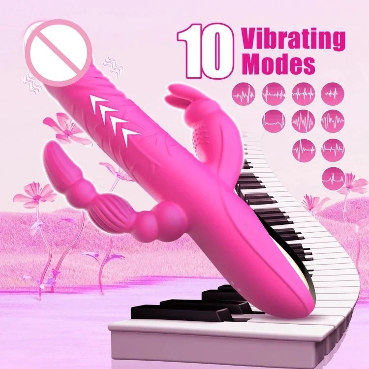 10 Frequency G Sport Rabbit Vibrator Sex Toys for Women Anal Toys Thrusting Dildo Massager Male Masturbation