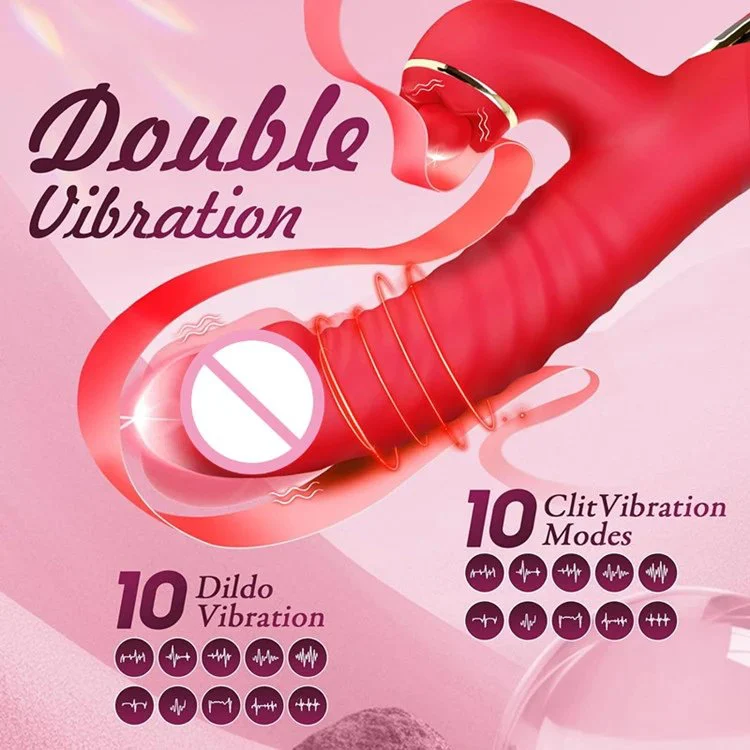10 Mode G Spot Vibrators Sex Toys for Female Clitoral Stimulator Rabbit Vibrator Thrusting Dildo Vibrator for Women