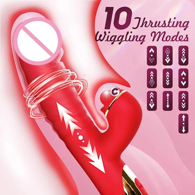 10 Mode G Spot Vibrators Sex Toys for Female Clitoral Stimulator Rabbit Vibrator Thrusting Dildo Vibrator for Women