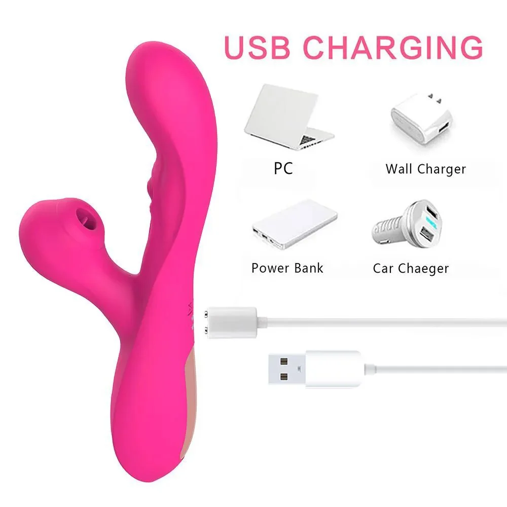 10 Flapping 10 Vibration Clitoral Nipple Stimulation G Spot Sucking Vibrator Dildo Women Sex Toy