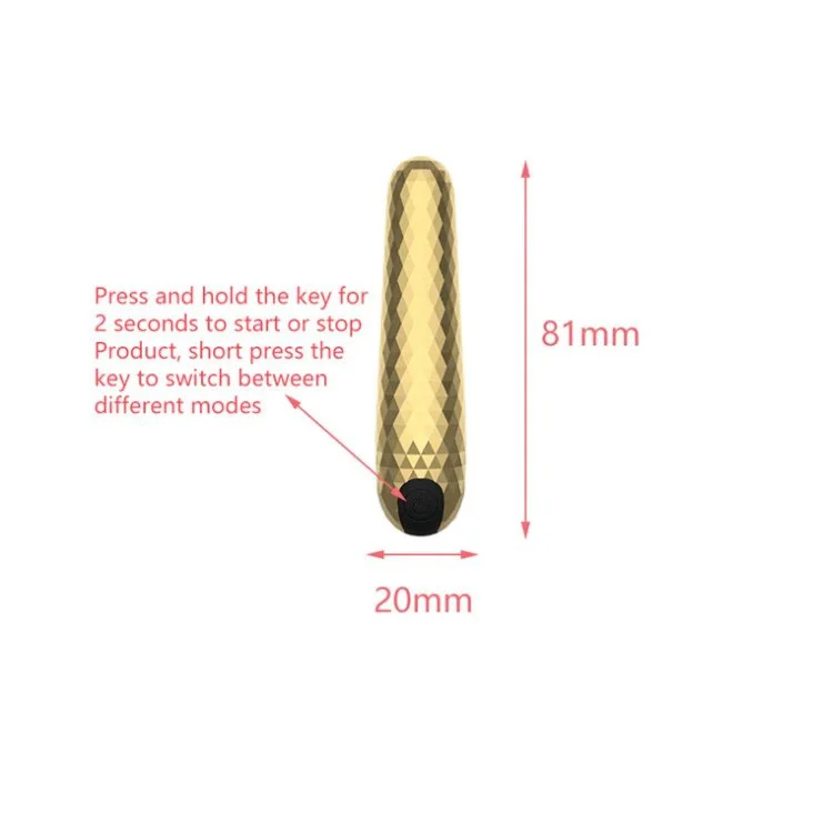 10 Frequency USB Charging Diamond Colorful Mini Bullet Vibrator Sex Toy for Women Masturbation
