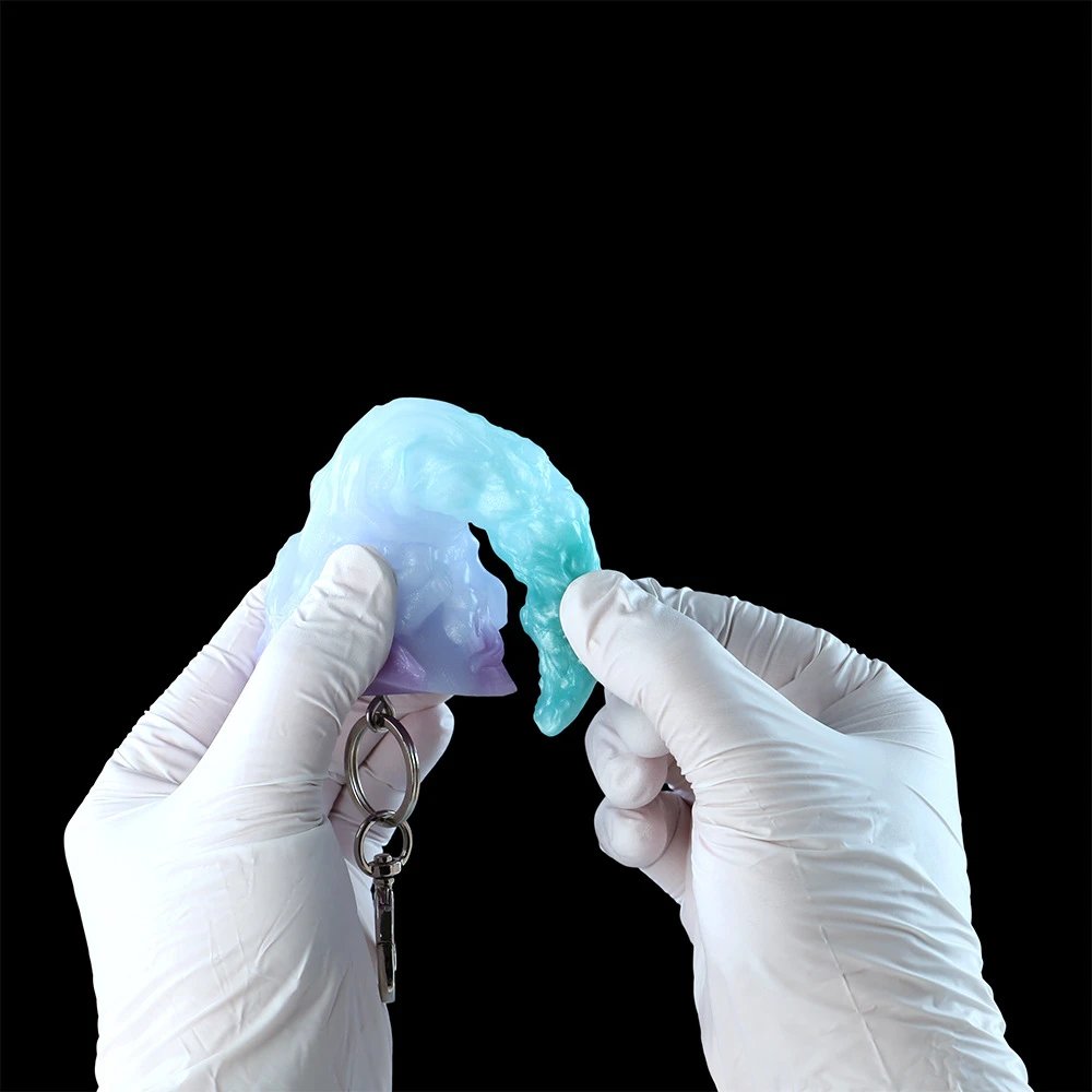 Adult Toys Fantasy Gifts for Woman Creative Soft Silicone Sexy Dildo Anal Plug Keychain