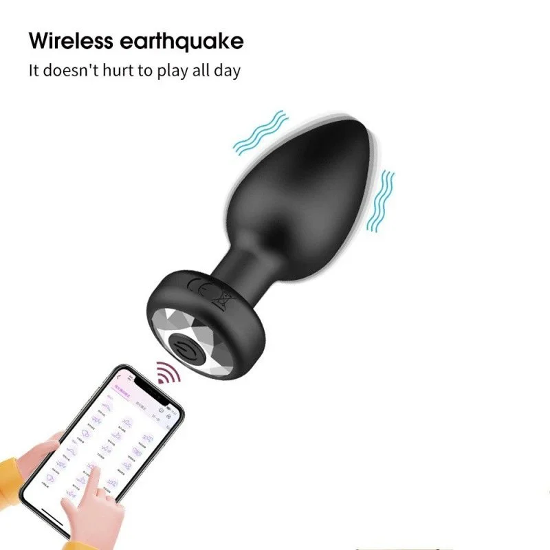 Quiet Vibrating Buttplug with Rechargeable Battery Portable Stimulation Toy for Men and Women
