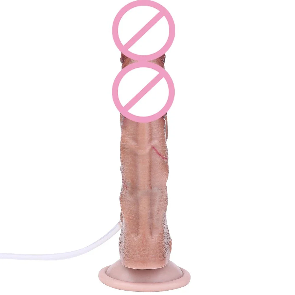Realistic Double Ended Layer Squirting Dildo for Women or Couples Orgsm Anal Plug Masturbator Device with Strong Suction Cup