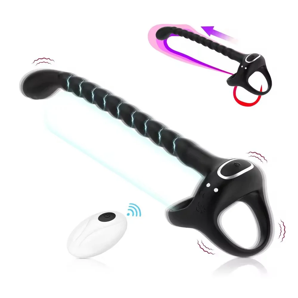 Second Generation APP Remote Control Vibration Lock Ring, Male Ring, Male and Female Co Vibration Masturbator Anal Plug
