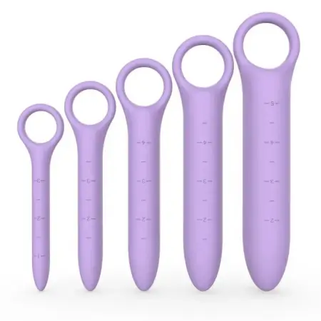 Set of 5 Silicone Anal Dilators Enjoyment with Scale Sex Toys