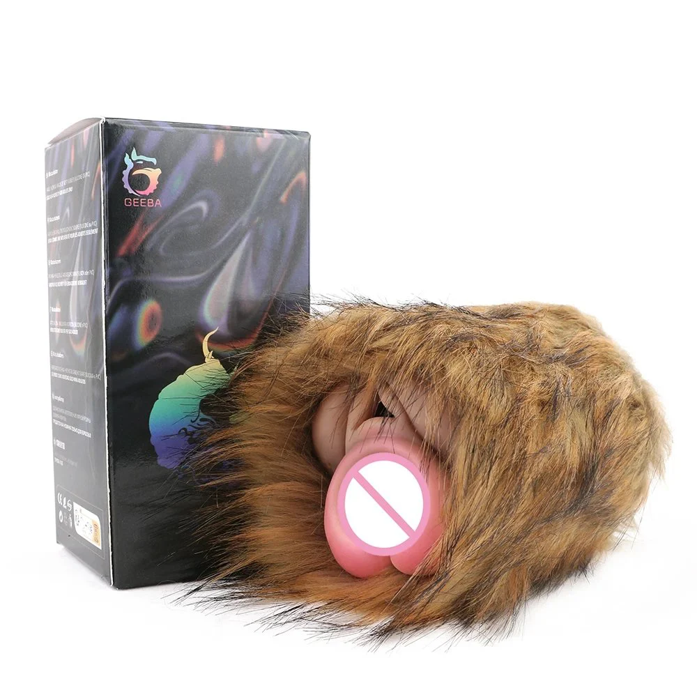 Silicone Male Masturbator with Hairy Realistic Vagina Pocket Pussy Adult Sex Toys for Men