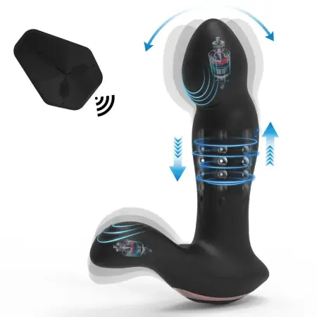 10 Strong Vibration Silicone Anal Butt Plug Male Prostate Massager Premium Vibrating Anal Toy for Sexual Pleasure