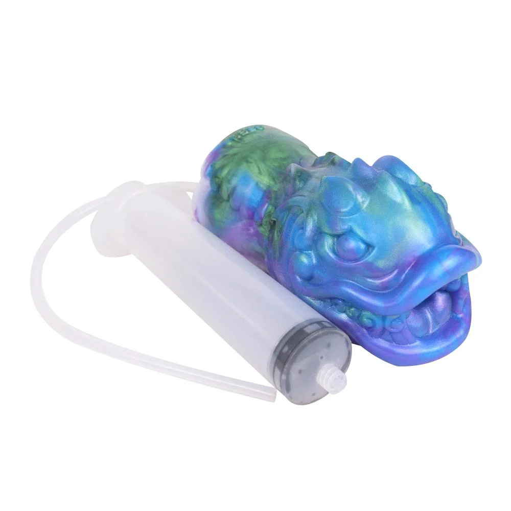 Simulated Fish Squirting Masturbator Realistic Vagina Soft Silicone Ejaculating Male Aircraft Cup Penis Training Sex Toys