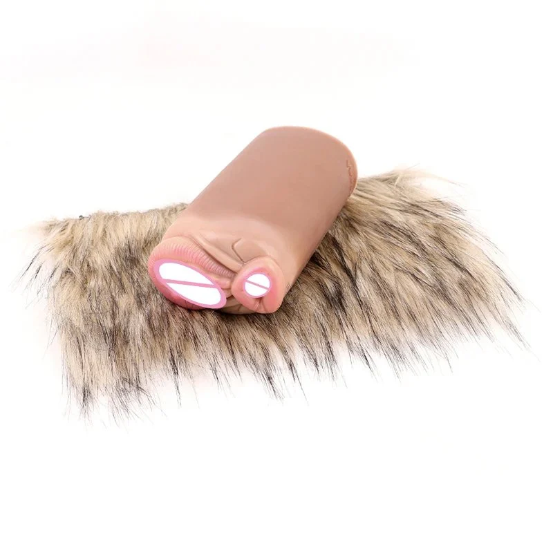 Silicon Vagina Open Masturbator for Men,masturbator for Men in the Form of Animal Vagina, Furry Masturbator Donkey Sex Toy